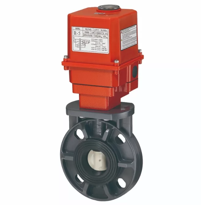 VAN BƯỚM NHỰA PVC ĐIỀU KHIỂN ĐIỆN ON-OFF