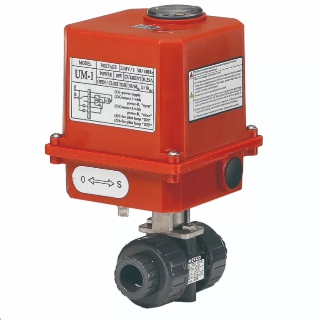 VAN BI NHỰA PVC ĐIỀU KHIỂN ĐIỆN ON-OFF