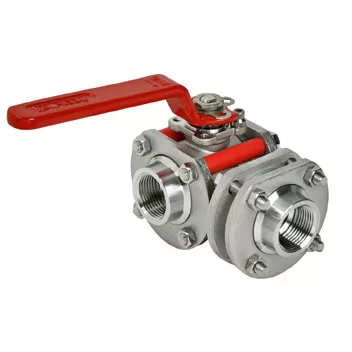 Meca-Inox PS4 3-way ball valve for general application