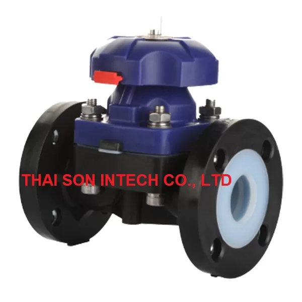 VAN MÀNG NHỰA  LÓT PFA - PFA Lined Composite Plastic Diaphragm Valve