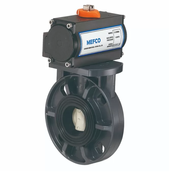 VAN BƯỚM NHỰA PVC ĐIỀU KHIỂN BẰNG KHÍ NÉN (EA)