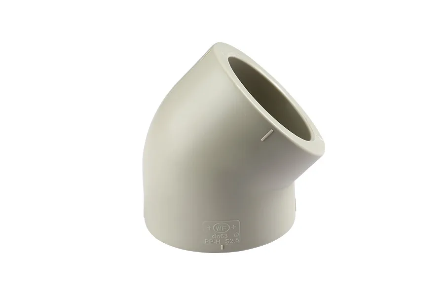 PPH 45 ° elbow (DIN)