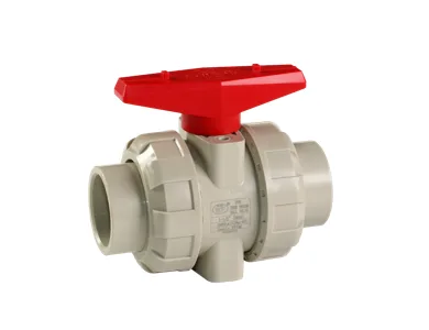 PPH double union ball valve